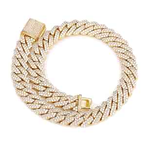 アクセサリー CLYF Iced Out Cuban Chain Necklace 20mm MLENS 20MM 4 Rows Full Iced Out Cuban Link Chain Hip Hop 18K